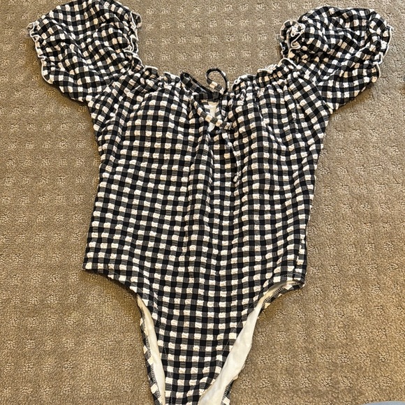 aerie Other - Black and White Gingham swimsuit